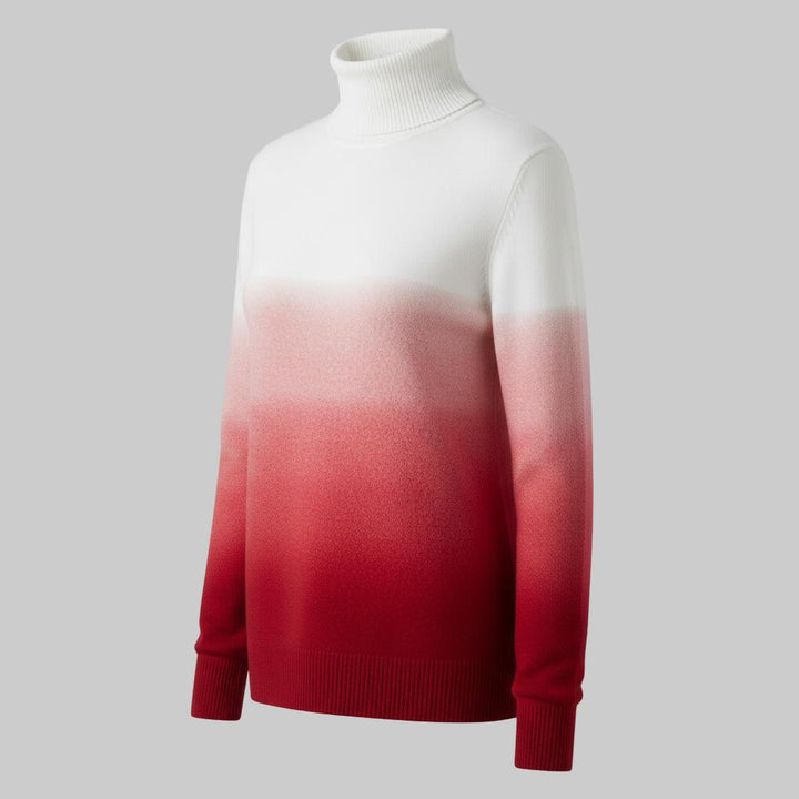 Sweter damski z wysokim kołnierzem