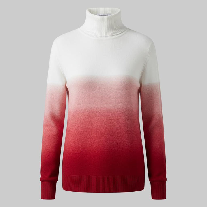 Sweter damski z wysokim kołnierzem